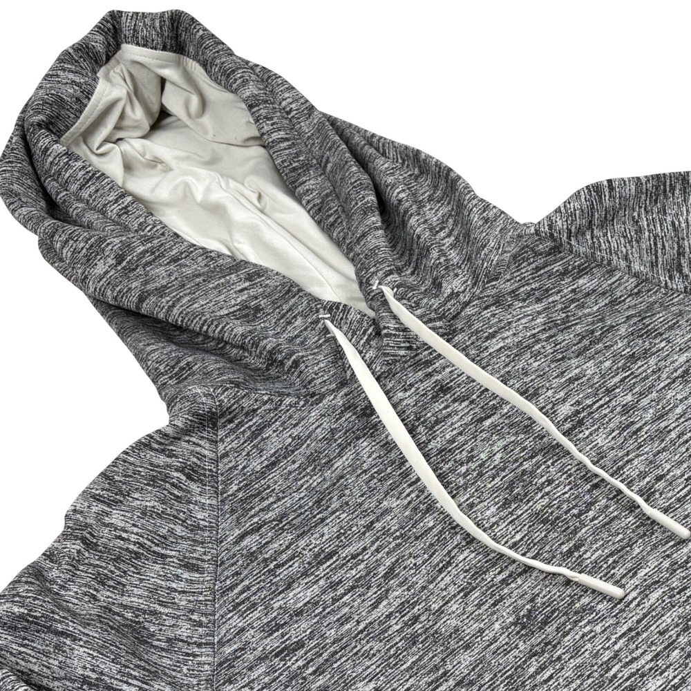 Lululemon City Sweat Pullover Hoodie Mens Medium M3BWDS Black White Space Dye